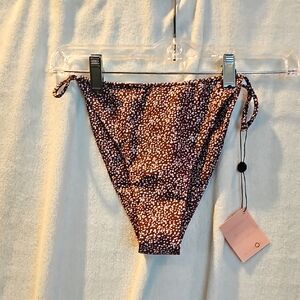 NWT L  Skatie X Amber Fillerup Clark 'Melly' Bikini Bottom Sundance Women's